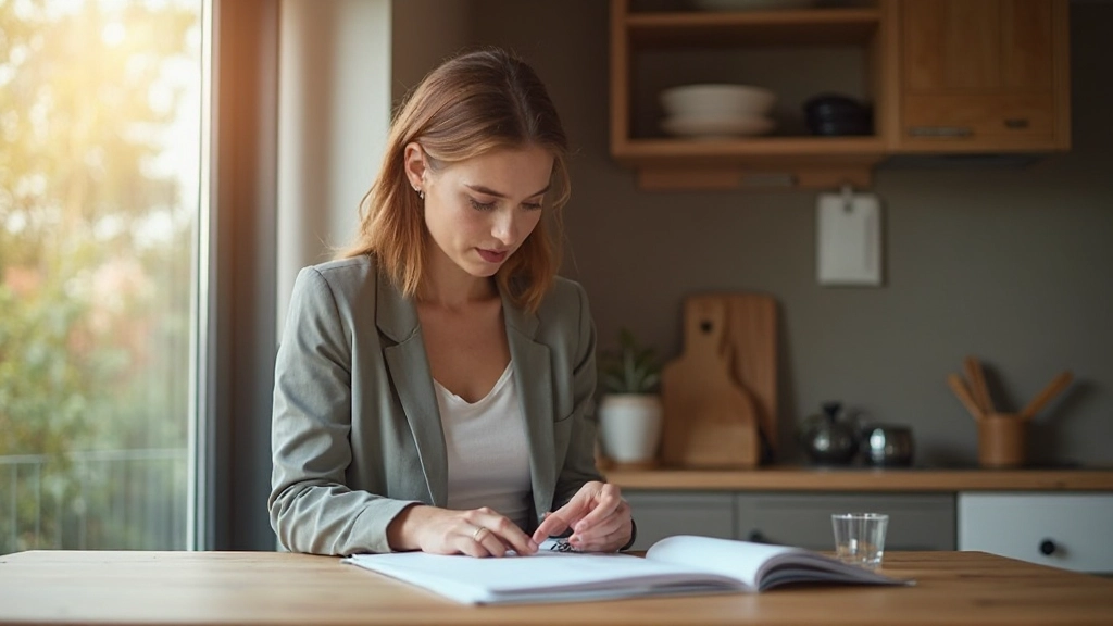 Afbeelding van iemand die zich voorbereidt op een productieve dag met planning en focus